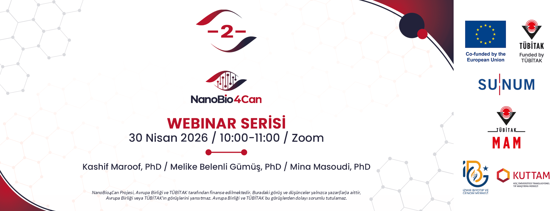 NanoBio4Can Webinar Serisi, 30 Nisan’da İkinci Webinar ile Devam Ediyor