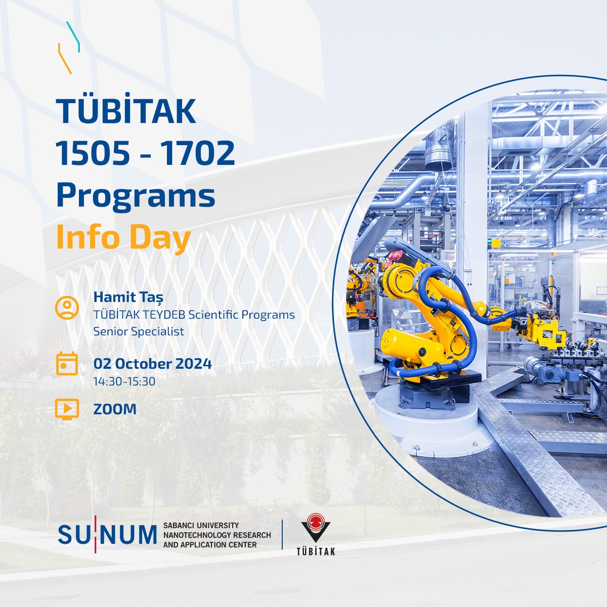 TÜBİTAK 1505 - 1702 Programs Info Day