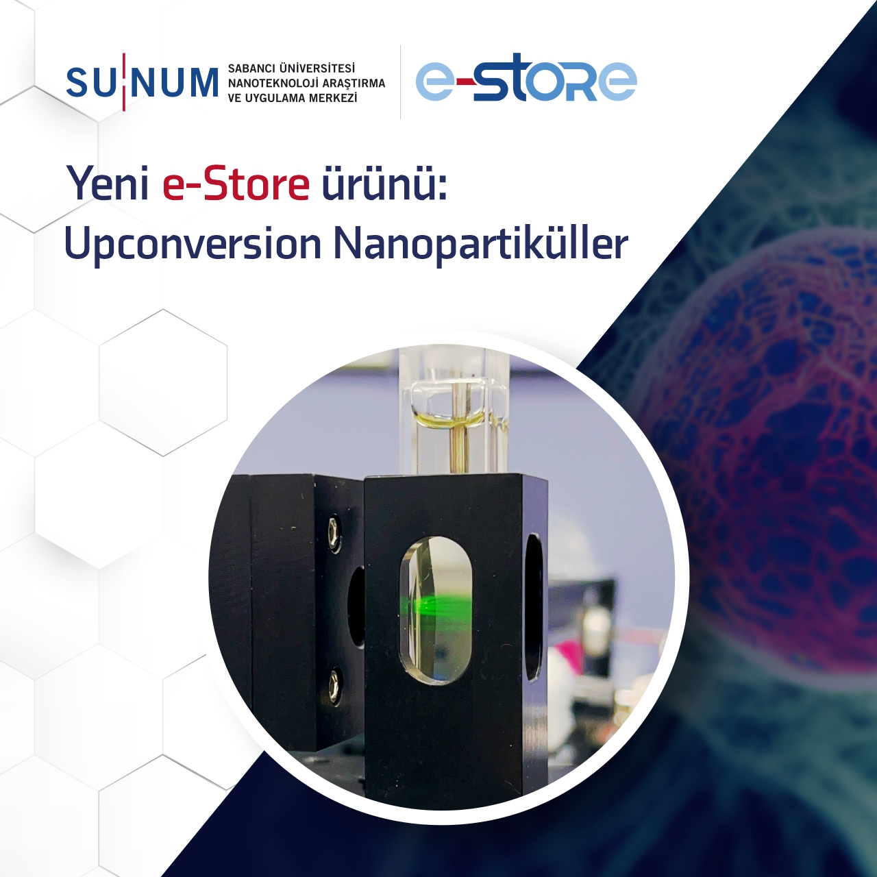 Yeni e-Store Ürünü: Upconversion Nanopartiküller