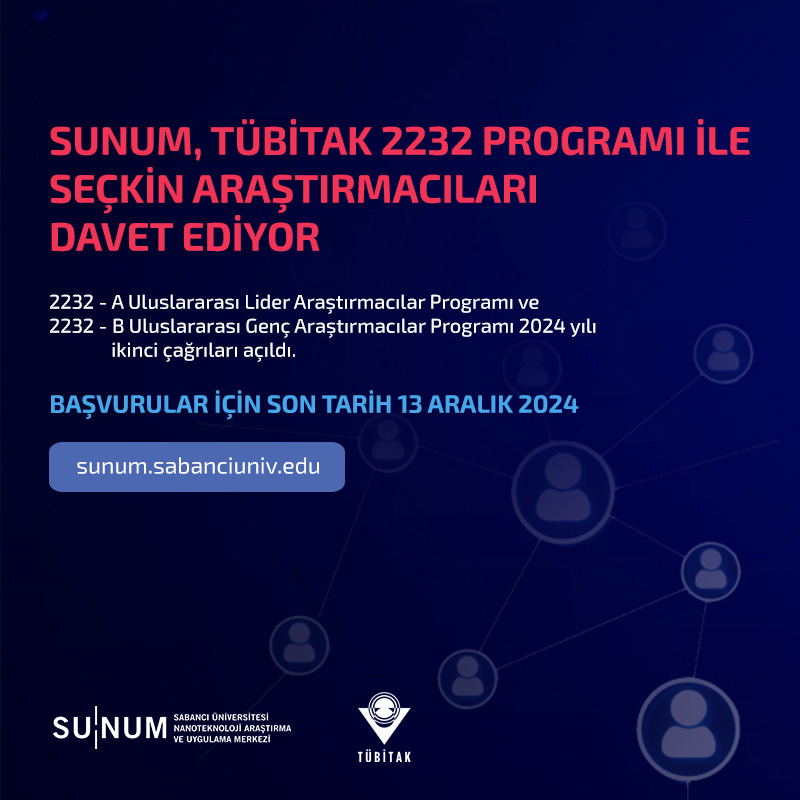 SUNUM, TÜBİTAK 2232 Programı ile Seçkin Araştırmacıları Davet Ediyor